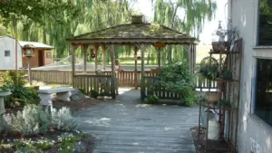 pergola ideas attached to house