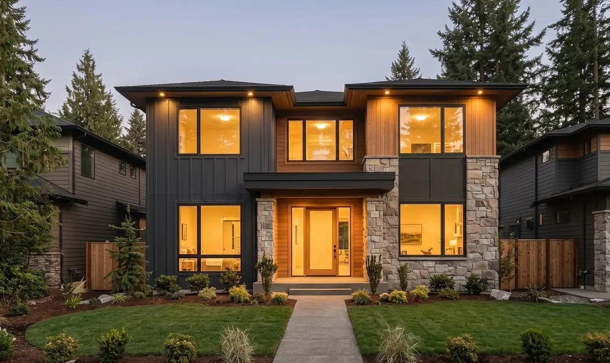 modern outdoor lighting ideas for front of house